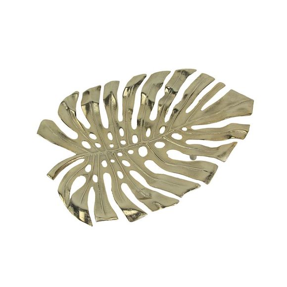 A&B Home Wall Decor 9 Gold Metal Leaf Decorative Bowl Wall Art Home